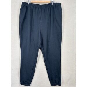 Fabletics Sweatpants Womens Plus 3X Black Go To High Waisted Slim Tall New